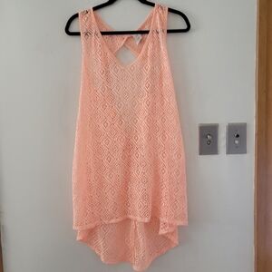 Op Swimsuit Coverup - fuzzy peach